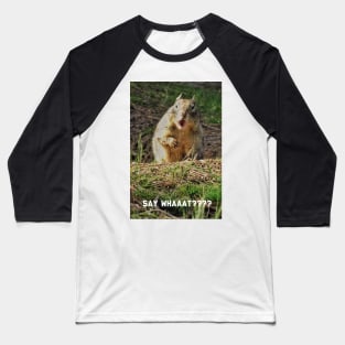 Surprised squirrel Baseball T-Shirt